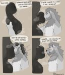  absurd_res animal_genitalia anthro bodily_fluids comic dirty_talk duo felid genital_fluids genitals hi_res lion male male/male mammal melancholiclion musk pantherine precum sheath sheath_play simple_background snout_in_sheath yukoso_(melancholiclion) 