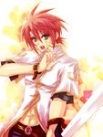  green_eyes isya left-handed luke_fon_fabre male_focus red_hair solo sword tales_of_(series) tales_of_the_abyss weapon 