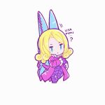  1boy back-to-back blonde_hair blue_eyes chibi chibi_only coat collar commentary_request curly_hair dirty_deeds_done_dirt_cheap frilled_collar frilled_sleeves frills full_body funny_valentine gloves high_collar highres jitome jojo_no_kimyou_na_bouken kasasagi_(hinagi) long_hair looking_at_viewer male_focus stand_(jojo) steel_ball_run 