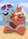 ambiguous_gender anthro balls balls_expansion beach big_breasts blaziken blue_body blue_eyes bodily_fluids breasts duo expansion feathers forced generation_1_pokemon generation_3_pokemon genital_expansion genitals gynomorph hi_res huge_breasts intersex nintendo nipple_fetish nipple_penetration nipple_play nipples oral oral_penetration orange_body orange_feathers penetration pokemon pokemon_(species) rape restrained restrained_by_tentacles sex skueeeakerz spermicidal_takeover tan_body tan_feathers tears tentacle_in_mouth tentacle_in_nipple tentacle_in_urethra tentacle_penetration tentacle_rape tentacle_sex tentacles tentacruel urethral urethral_penetration yellow_sclera