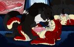 angel_(velvetvlade) animal_genitalia animal_penis anthro anthro_on_anthro anthro_penetrated anthro_penetrating anthro_penetrating_anthro bared_teeth between_legs big_penis black_body black_fur black_pawpads bodily_fluids canid canine canine_genitalia canine_penis cum cum_in_ass cum_inside cum_on_chest cum_on_face cum_on_ground cum_on_own_chest cum_on_own_face cum_on_own_penis cum_on_penis cum_on_self duo echo_(wolffylegend) erection eyes_closed felid fur genital_fluids genitals grey_body grey_fur hair hi_res huge_penis internal killthe_demon knot knotting lying male male/male male_anthro male_penetrated male_penetrating male_penetrating_male mammal markings muscular muscular_anthro muscular_male night nude on_back outside pawpads penetration penile_spines penis pink_penis plant prostate red_body red_fur red_hair red_pawpads red_penis sex shrub striped_arms striped_legs striped_markings striped_tail stripes tail tail_markings teeth tree white_body white_fur yellow_body yellow_fur 