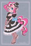  blue_eyes cute dress equine female fishnet friendship_is_magic gothic_lolita happy hat horse invalid_color mammal my_little_pony pinkie_pie_(mlp) pony ryunwoofie solo top_hat 