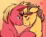  apertureindigo big_macintosh_(mlp) blush caramel_(mlp) duo equine feral freckles friendship_is_magic gay horse male mammal my_little_pony pony 