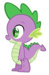  durpy friendship_is_magic green_eyes green_spines male my_little_pony plain_background purple_scales spike_(mlp) young 