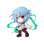  blue_hair chibi highres infinite_stratos kuena red_eyes sarashiki_tatenashi school_uniform short_hair solo 