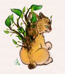 ambiguous_gender feline feral flora_fauna gravewalker lynx mammal plant solo 