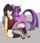  blush child clothed clothing crossover duo equine eye_contact female feral friendship_is_magic grin grope hair hitoha_marui horn horse human mammal mitsudomoe my_little_pony plain_background pony rape_face sitting smile twilight_sparkle_(mlp) unicorn young 