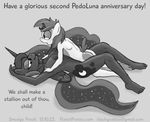  age_difference anthro anthrofied blush breasts cub cutie_mark duo equine eyes_closed female first_time friendship_is_magic horn horse lying male mammal missionary_pose missionary_position my_little_pony nude on_back penetration pipsqueak_(mlp) pony princess_luna_(mlp) sex sketch smudge_proof straight vaginal winged_unicorn wings young 