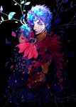  ascot blue_eyes blue_hair highres jojo_no_kimyou_na_bouken jonathan_joestar male_focus mosaic_art nana0903 phantom_blood solo 