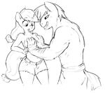  anthro anthrofied applejack_(mlp) big_breasts big_macintosh_(mlp) breast_fondling breast_grab breasts brother_and_sister clopper-dude duo equine female fondling friendship_is_magic grin grope horse male mammal my_little_pony pony sibling smile surprise topless 