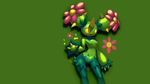  blush breasts cactus elpatrixf female maractus musical_note nintendo no_nipples pok&eacute;mon small_breasts tagme video_games wallpaper wide_hips 