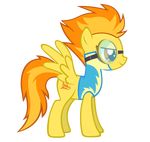  amber_eyes cutie_mark durpy equine friendship_is_magic hair horse my_little_pony orange_hair pegasus pony spitfire_(mlp) two_tone_hair wings wonderbolts_(mlp) yellow_fur 