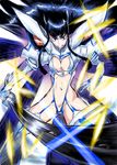  absurdres angry black_hair breasts clenched_teeth highres junketsu kill_la_kill kiryuuin_satsuki large_breasts long_hair teeth yigai 