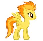  amber_eyes cutie_mark equine friendship_is_magic hair horse my_little_pony orange_hair pegasus pony spitfire_(mlp) two_tone_hair wings wonderbolts_(mlp) yellow_fur 