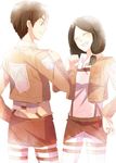  black_hair emblem eren_yeager jacket mina_carolina non-web_source paradis_military_uniform shingeki_no_kyojin short_hair smile training_corps_(emblem) 