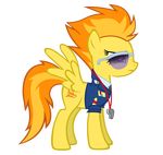  amber_eyes clothing cutie_mark durpy equine eyewear friendship_is_magic glasses hair horse my_little_pony orange_hair pegasus pony spitfire_(mlp) two_tone_hair whistle wings wonderbolts_(mlp) yellow_fur 