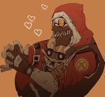  2boys anger_(tf2) bad_id bad_pixiv_id closed_eyes fingerless_gloves gloves halloween heart male_focus multiple_boys simple_background single_glove skeleton sunglasses team_fortress_2 the_engineer the_sniper watch wristwatch zombie 
