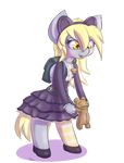  alpha_channel amber_eyes animal_ears anthro backpack bear blonde_hair clothing derpy_hooves_(mlp) dress equine eyelashes female friendship_is_magic fur grey_fur hair horse long_hair looking_at_viewer mammal my_little_pony open_mouth pegasus plain_background plushie pony shoes smile socks solo teddy_bear tongue toy transparent_background wings yellow_eyes 