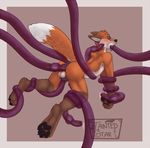  anal anal_penetration anthro balls canine chastity_cage cum eyewear fluffy_tail forced fox glasses green_eyes kipfox knot male mammal oral oral_sex penetration penis raised_tail rape sex solo taintedstar tentacle_penis tentacle_rape tentacles 