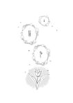  bad_pixiv_id flower greyscale highres monochrome no_humans sakura_(doors) touhou translated 