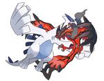  avian blue_eyes dragon edit ken_sugimori legendary_pokemon lugia nintendo pok&eacute;mon red_skin video_games white_skin yveltal 