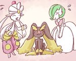  blush eyes_closed female gardevoir group lopunny medicham mega_evolution mega_gardevoir mega_medicham nintendo pok&#233;mon pok&eacute;mon video_games wide_hips 