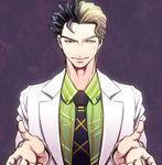  black_hair blonde_hair dual_persona formal jojo_no_kimyou_na_bouken kawajiri_kousaku kira_yoshikage necktie suit u_(lastcrime) 