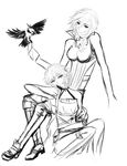  349702068 black_&amp;_white final_fantasy final_fantasy_xiii lightning_farron lightning_returns:_final_fantasy_xiii lumina_(ffxiii) 