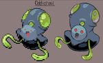  ambiguous_gender creepy fak&#233;mon fusion nintendo oddish pixelated plain_background pok&#233;mon pok&eacute;mon pokemon_fusion red_eyes sprite tentacool unknown_artist video_games what_has_science_done 