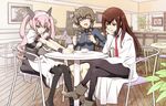  amane_suzuha braids catgirl faris_nyannyan makise_kurisu nyoronyoro steins;gate twintails 