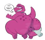 accessory ambiguous_gender anthro anus axelfloof backsack balls big_butt bite biting_lip butt dinosaur disembodied_tongue duo gameoverse genitals glitch_productions gobbles_(gameoverse) grin hi_res huge_butt huge_thighs hyper hyper_butt looking_back looking_pleasured male male/ambiguous male_focus narrowed_eyes necktie nude_male penis prehistoric_species purple_body purple_scales reptile scales scalie short_tail shortstack shortstack_male smile solo_focus spread_anus spread_butt spreading tail thick_thighs tongue