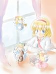  alice_margatroid blonde_hair doll double_bass instrument music ogu piano shanghai_doll short_hair solo touhou trumpet 