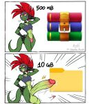 anthro ash_(g-h-) balls bedroom_eyes big_balls big_penis bodily_fluids bottomless bottomless_anthro bottomless_male bracelet bulge choker clothed clothing crop_top dripping erection femboy fingerless_gloves freckled_shoulders freckles gecko genital_fluids genitals ghastlygh gloves green_body green_scales hair half-closed_eyes handwear hi_res huge_balls huge_penis humanoid_genitalia humanoid_penis humor jewelry lizard male meme mohawk multicolored_body multicolored_scales narrowed_eyes necklace nonbinary_(lore) penis precum precum_drip precum_string red_hair reptile scales scalie seductive sharp_teeth shirt smile smirk smug smug_face smug_grin spiked_bracelet spikes studded_armlet teeth thong topwear torn_clothing two_tone_body two_tone_scales underwear vein veiny_penis wardrobe_malfunction yellow_sclera