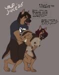 2026 4_toes 5_fingers absurd_res age_difference anatomically_correct anatomically_correct_genitalia anatomically_correct_penis animal_genitalia animal_penis anthro areola artist_name black_body black_clothing black_fur black_hair black_nose black_shirt black_t-shirt black_topwear bodily_fluids bottomless breasts canid canine canine_genitalia canine_penis canis cece_(wolfjuice) clock clothed clothing daughter_(lore) dialogue domestic_dog duo english_text eyebrows eyelashes father_(lore) father_and_child_(lore) father_and_daughter_(lore) feet female female_penetrated fingers fur genital_fluids genitals german_shepherd grey_background hair herding_dog hi_res incest_(lore) jay_(wolfjuice) knot knotted_penis male male/female male_penetrating male_penetrating_female mammal medium_breasts multicolored_body multicolored_fur nipples nude older_male parent_(lore) parent_and_child_(lore) parent_and_daughter_(lore) pastoral_dog penetration penis print_clothing print_shirt print_t-shirt print_topwear profanity sex sharp_teeth shirt short_hair simple_background speech_bubble standing standing_sex t-shirt tan_body tan_fur teeth text toes tongue tongue_out topwear vaginal vaginal_fluids vaginal_penetration vulva waist_grab watch wolfjuice wristwatch younger_female