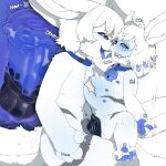 1:1 abdominal_bulge absurd_res animal_genitalia animal_penis animal_vulva anthro anus baishu bell bell_collar big_penis black_vulva blue_claws blue_eyes blue_mouth blue_nipples bodily_fluids brother_(lore) brother_and_sister_(lore) canine_genitalia canine_vulva cervical_contact claws collar digit_ring duo ears_down equine_genitalia equine_penis eye_scar facial_scar fan_character female fur genital_fluids genitals hi_res holding_head huge_penis incest_(lore) internal internal_vaginal jewelry kiss_on_lips kissing lagomorph leporid looking_pleasured made_in_abyss male male/female mammal moan narehate neckwear nipples onomatopoeia pawpads penis pivoted_ears rabbit rapel ring saliva saliva_on_tongue saliva_string sato_(kabsfy) scar sex sibling_(lore) simple_background sister_(lore) size_difference sound_effects tears tears_of_pleasure text tongue tongue_out uterus vaginal_fluids vaginal_fluids_on_hand vaginal_fluids_on_leg vulva wedding_ring white_body white_fur