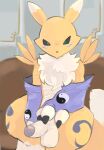 2025 anthro armwear armwear_only balls bandai_namco biped black_claws black_sclera blue_eyes bridal_gauntlets canid canine claws clothing colored countershade_fur countershade_torso countershading digimon digimon_(species) digital_media_(artwork) dipstick_ears dipstick_tail ear_markings erection finger_claws fluffy fluffy_chest foreskin front_view fur furniture genitals hi_res humanoid_genitalia humanoid_penis inside leg_markings looking_at_viewer male male_anthro mammal markings mostly_nude multicolored_body multicolored_ears multicolored_fur multicolored_tail on_sofa partially_retracted_foreskin penis portrait purple_armwear purple_clothing renamon sitting sofa tail tail_markings three-quarter_portrait tinntira two_tone_body two_tone_ears two_tone_fur two_tone_tail white_body white_countershading white_ear_tips white_ears white_fur white_tail white_tail_tip yellow_body yellow_ears yellow_fur yellow_tail