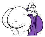 2026 2_horns anthro bent_over big_breasts big_butt boss_monster_(undertale) bovid breasts butt caprine cellulite clothed clothing clothing_lift digital_drawing_(artwork) digital_media_(artwork) dress dress_lift eyelashes eyes_closed female fingers goat head_horn horn huge_breasts huge_butt hyper hyper_breasts hyper_butt mammal mature_anthro mature_female mouth_closed nsfwoaf overweight overweight_anthro overweight_female portrait purple_clothing purple_dress rear_view side_view simple_background smile solo three-quarter_portrait toriel undertale_(series) white_background white_body white_ears white_horn