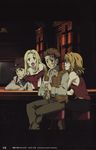  2girls artist_request baccano! highres isaac_dian jacuzzi_splot miria_harvent multiple_boys multiple_girls nice_holystone official_art scan 