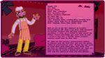 16:9 2026 3d_(artwork) 4_fingers animatronic anthro apron black_eyelids border bottomwear bow_tie brown_clothing brown_footwear brown_shoes buckteeth cel_shading character_description character_name chef chef_hat clothing cryptiacurves cupcake cupcake_(fnaf) description digital_media_(artwork) english_text facial_hair fazclaire's_nightclub fingers five_nights_at_freddy's food food_creature footwear full-length_portrait hat headgear headwear hi_res living_cupcake machine male mr._bake_(cryptiacurves) mustache not_furry open_mouth pants pattern_apron pattern_clothing pink_apron pink_border pink_clothing pink_hands portrait robot robot_anthro scottgames shaded shirt shoes solo standing stated_age stated_gender stated_height stated_species striped_apron striped_clothing stripes teeth text topwear white_clothing white_shirt white_topwear widescreen yellow_bottomwear yellow_bow_tie yellow_clothing yellow_pants