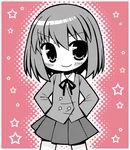  artist_request chibi kushieda_minori lowres oohashi_high_school_uniform school_uniform short_hair solo star toradora! 