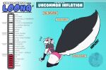 2026 alternative_fashion anthro artist_logo back_boob big_tail black_clothing black_ears black_eyebrows black_fingerless_gloves black_gloves black_handwear black_legwear black_nose black_tail blue_background bra breasts butt canid canid_demon canine clothing colored demon digital_media_(artwork) donation_drive ear_piercing english_text expansion eyebrows eyelashes female fingerless_gloves flat_colors gloves goth grey_body grey_hair hair handwear hellaverse hellhound helluva_boss hi_res huge_tail hyper hyper_tail inflation legwear logo looking_at_own_tail looking_at_tail looking_back looking_back_at_self loona_(helluva_boss) mammal multicolored_body mythological_canine mythological_creature mythology onomatopoeia panties piercing pink_bra pink_clothing pink_panties pink_underwear portrait rear_view red_sclera simple_background solo sound_effects tail tail_expansion text thick_thighs three-quarter_portrait tuzzleton two_tone_body two_tone_tail underwear white_body white_eyes white_inner_ear white_tail