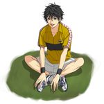  bad_id bad_pixiv_id black_eyes black_hair gym_uniform male_focus sakatsuki shoes sneakers solo tennis_no_ouji-sama 