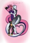 absurd_res ali_vesper_(skales) anthro big_breasts breast_grab breasts cuddling duo female female/female flirting flirting_with_viewer hand_behind_head hand_on_breast hi_res kiz_emberscale_(dat_otter) kobold looking_at_viewer prosthetic prosthetic_limb romantic romantic_couple scalie skales