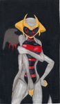  anthro anthrofied avian breasts dragon female giratina grey_skin legendary_pokemon multiple_arms nintendo pok&eacute;mon red_eyes video_games wings 