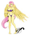  alpha_channel anthro anthrofied arms_behind_back bikini blue_eyes breasts cleavage clothed clothing cutie_mark equine female fluttershy_(mlp) friendship_is_magic hair horse mammal my_little_pony navel pegasus pink_hair plain_background pony solo swimsuit transparent_background wings xlblackinklx 