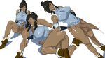  avatar:_the_last_airbender black_hair blue_eyes bottomless breasts dagashiya dark_skin erection futanari korra large_breasts large_penis legend_of_korra newhalf penis ponytail precum testicles the_legend_of_korra uncensored 