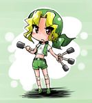  absurdres bandanna blonde_hair chibi explosive grenade hat highres kasamoto_eri metal_slug nap_and_u shinapuu weapon 