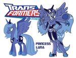  cutie_mark equine female feral friendship_is_magic horn horse inspectornills machine mammal mechanical my_little_pony pony princess_luna_(mlp) robot transformers winged_unicorn wings 