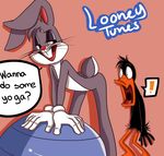  avian bent_over blush bugs_bunny crazedg daffy_duck duck gay lagomorph looney_tunes male mammal rabbit warner_brothers 