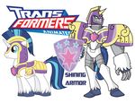  absurdly_absurd_res crossover cutie_mark energy_shield equine feral friendship_is_magic hi_res horn horse inspectornills machine male mammal mechanical my_little_pony pony robot shield shining_aramor_(mlp) shining_armor_(mlp) transformers unicorn 